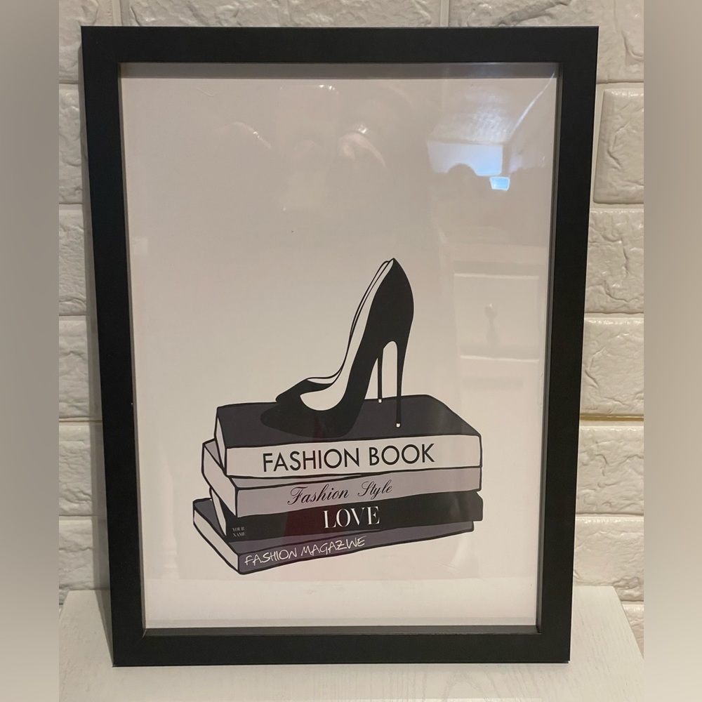 Fashion Glam Magazine 16"x9" Printed Framed Art